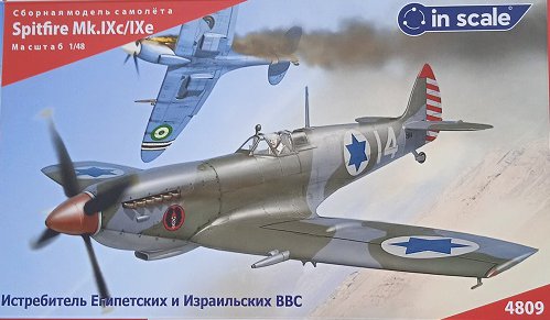4809 Сборная модель самолета Spitfire Mk.IXE/C - истребители Ближний Восток InScale