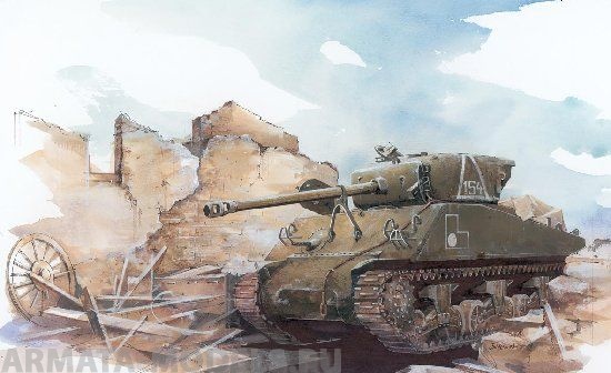6188Д Танк M4A2 Red Army Sherman Dragon