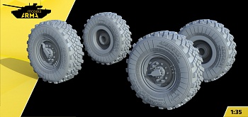 AM35893 Высокодетализированные колеса под нагрузкой для БМП Выстрел