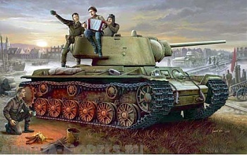 00360 Танк  КВ-1 модель 1942 г. c легкой башней