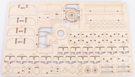 11107BAUMI Сборная модель ЛАЗ-695Н автобус Baumi