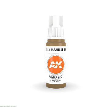 AK11123 Краска акриловая Japanese Brown 17ml