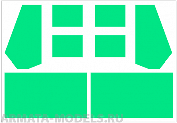 AM35896 Пленка зеленая для имитации бронестекла БМП-97