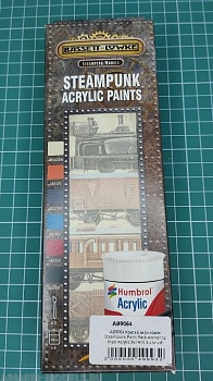 AB9064 Краска акриловая Steampunk Paint Pack workshop Matt Acrylic 8x14ml 3 x brush