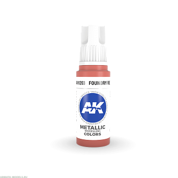 AK11203 Краска акриловая Foundry Red 17ml