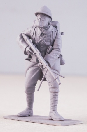 35696 Фигуры, Французская пехота в противогазах (1916 г.) ICM