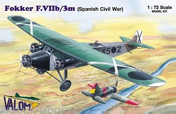 72054 Самолет Fokker F.VIIb/3m Spanish Civil War