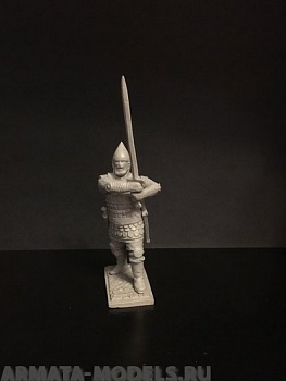 405ТБ Пеший русский дружинник с двуручным мечем