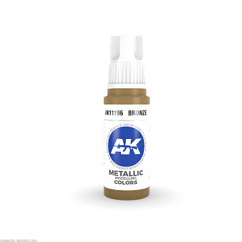 AK11196 Краска акриловая Bronze 17ml