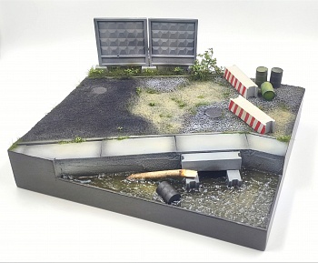 HE-35130 Подставка заброшенная дорога в часть Размер 35*30см