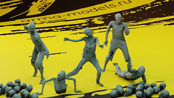 AM35167 Фигуры «Зомби» 5 шт