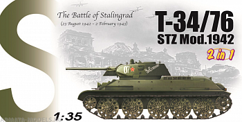 6453Д Сборная модель T-34/76 STZ Mod.1942 2 in 1 The Battle of Stalingrad