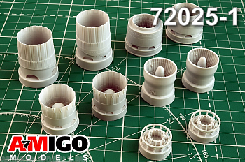 АМG72025-1 Су-35С сопло двигателя АЛ-41Ф1C  для модели Great Wall Hobby  (Advanced Modeling) 1/72