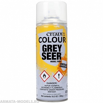 62-34GW Баллон с краской: Спрей: серый провидец (400мл) (GREY SEER SPRAY 400ML (GLOBAL))