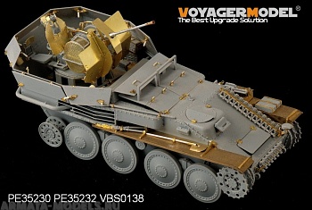 PE35232 Набор фототравления для 1/35 WWII German Flakpanzer 38(t) Gepard Fenders (For DRAGON 6469)