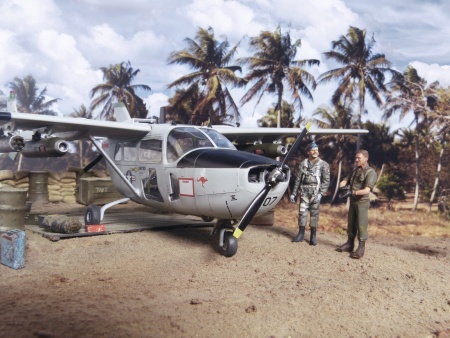 48290 Cessna O-2A Skymaster, Американский самолет-разведчик ICM