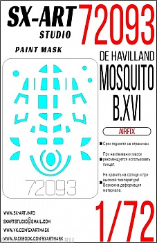 72093SX Окрасочная маска de Havilland Mosquito B.XVI (Airfix)