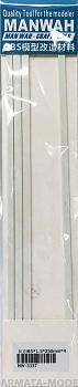 MW-3337 Модельный пруток прямоугольного сечения(ABS-пластик)  4*2*250mm 4шт