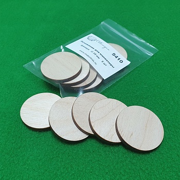 5410 основание для миниатюры, фанера 35 мм, 5 шт