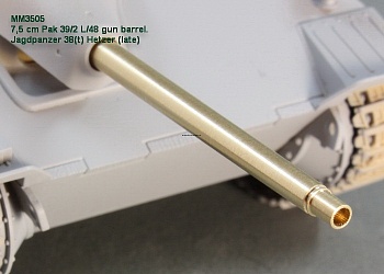 MM3505 7,5 см ствол Pak 39/2 L/48. Jagdpanzer 38(t) Hetzer (late). Academy