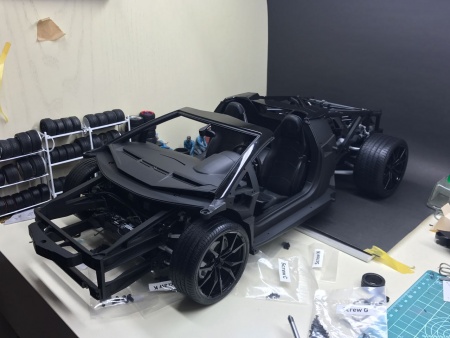 Lamborghini Aventador Nero Nemesis (Полуматовый черный)